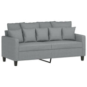 Divano | Divano da soggiorno | Sofa a 2 Posti Grigio Chiaro 140 cm in Tessuto