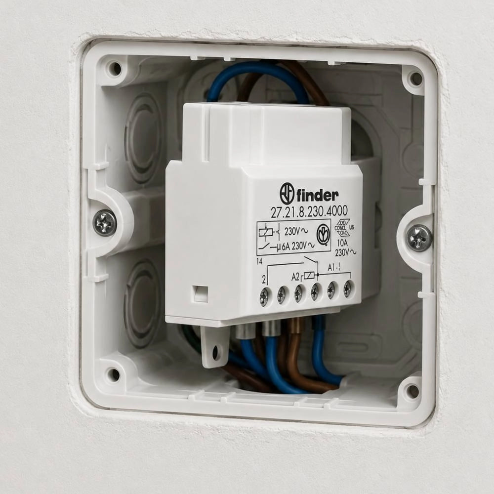 Relè ad impulsi unipolare 10a 230v ac finder serie 27