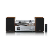 Compatto hi fi lenco mc series mc 860wdsi bluetooth wood e silver - 8711902093695