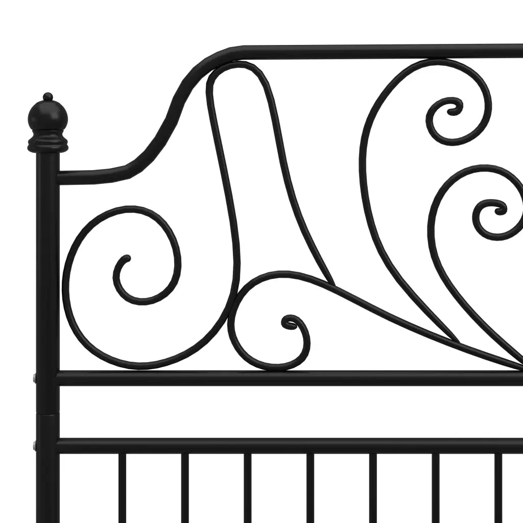 Giroletto Nero in Metallo 120x200 cm 324847