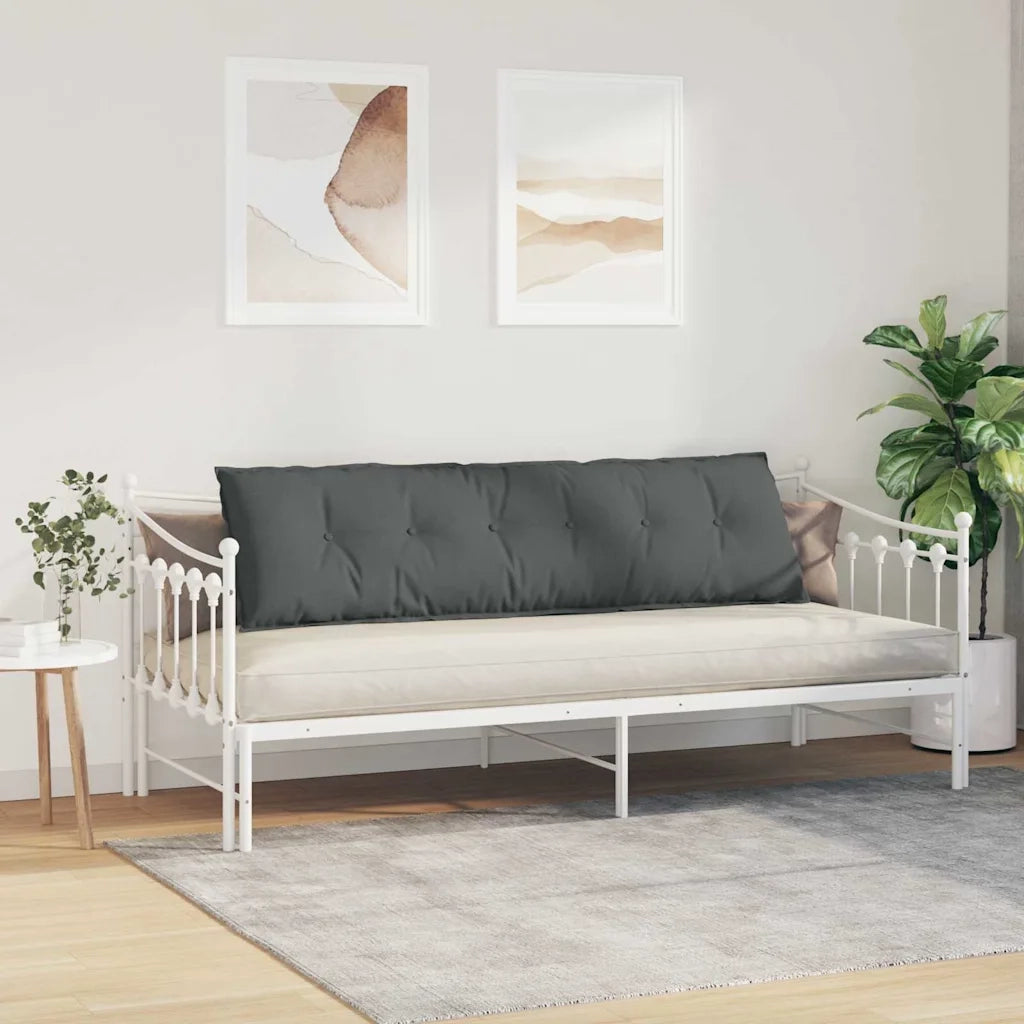 Cuscino per Schiena Grigio scuro 180 x 19 x 50 cm Tessuto 42014917