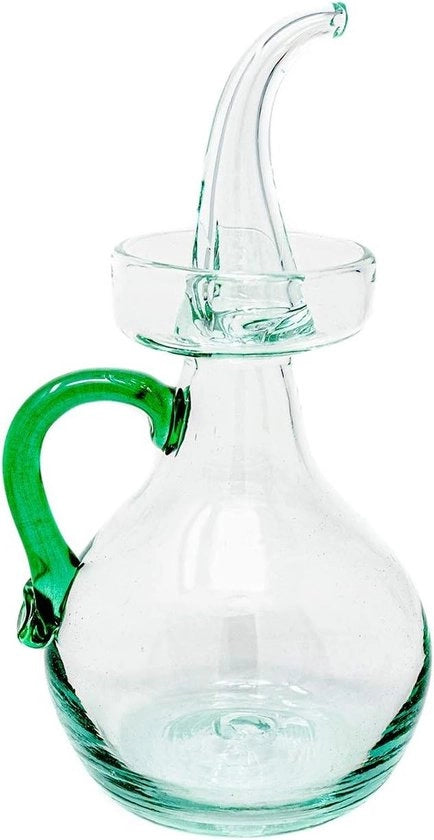 Olio da cucina a flusso controllato in vetro trasparente 500ml - Colore verde