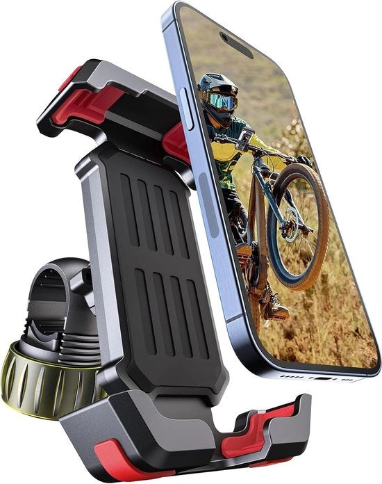 Sostegno smartphone per bicicletta installazione rapida in 1 secondo, chiusura a serratura universale per iPhone Samsung, compatibile con smartphone da 45 a 72 pollici. Sostegno smartphone per bicicletta.
