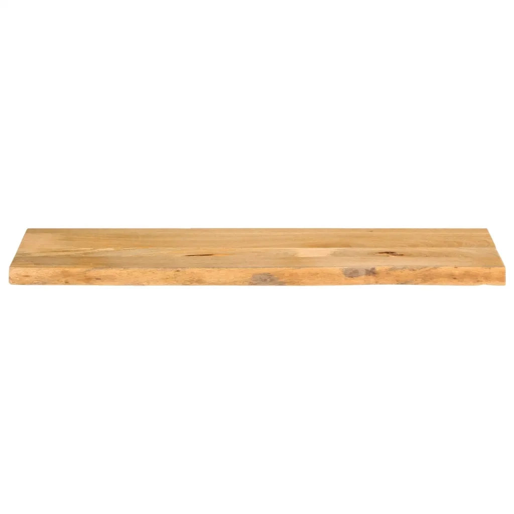 Piano Tavolo Bordi Vivi 110x40x2,5 cm Legno Massello di Mango 370445