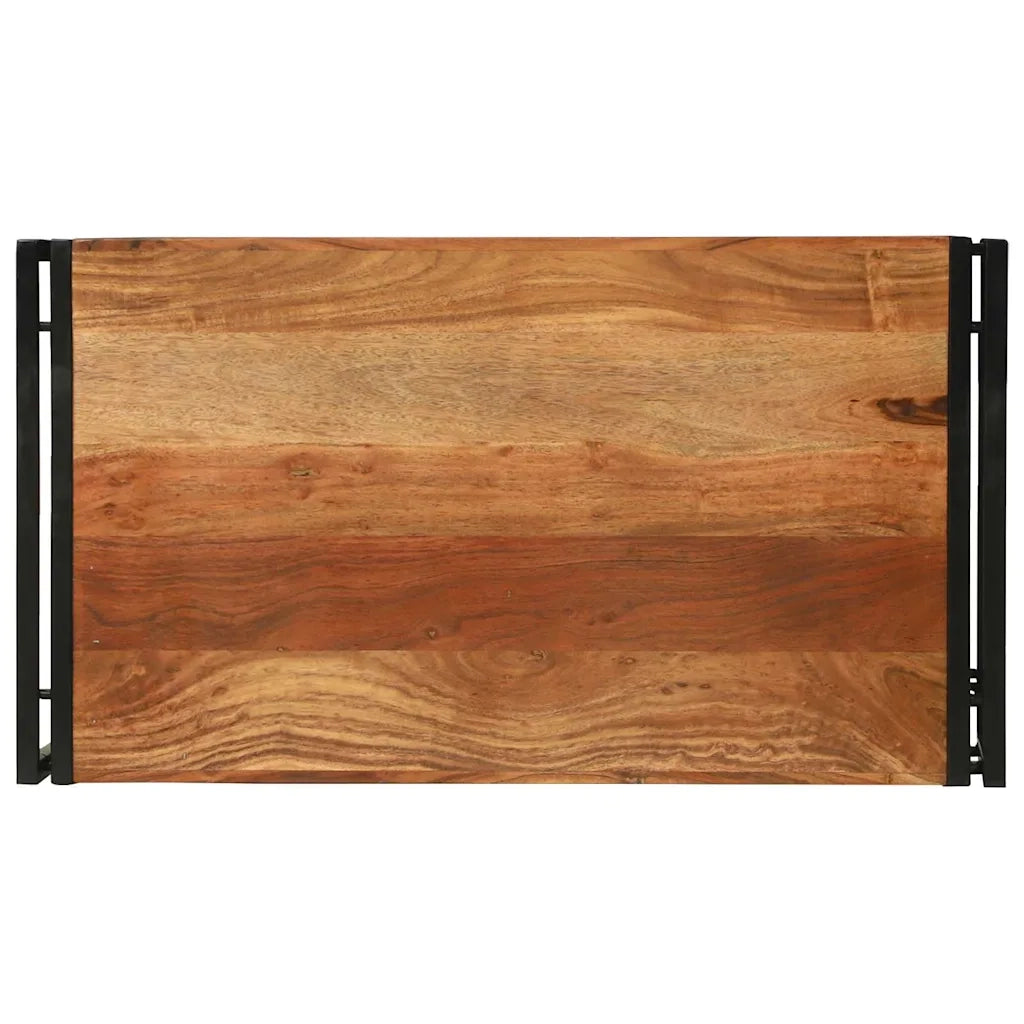 Tavolino da Salotto-Tavolino da soggiorno-Tavolo 90 x 50 x 38 cm legno massello di acacia
