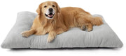 Hondenbed XXL con Piuma Calming e Fondotappo Antiscivolo, XL Piumino per Gli Animali di Grande Taglia, Grigio Chiaro, 119 x 74 x 8 cm