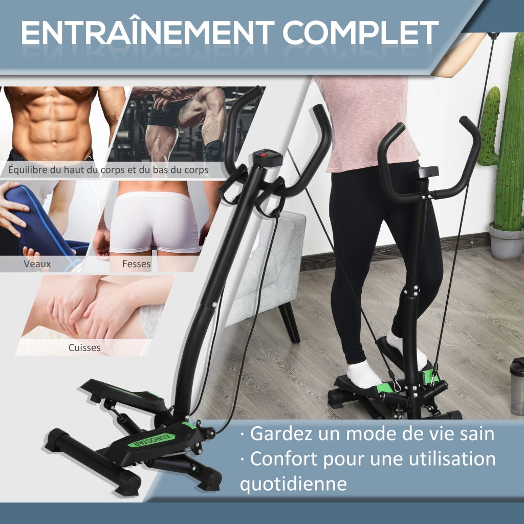 Stepper Fitness con Display LCD ¨C zephmum ¨C Verde e Nero