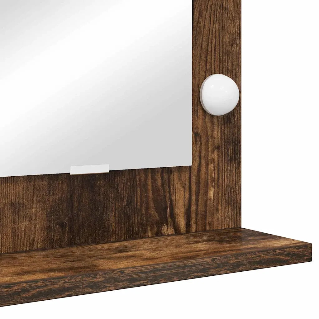 Specchio da Vanità Rovere fumé 80 x 45 x 18 cm Rettangolare 868321