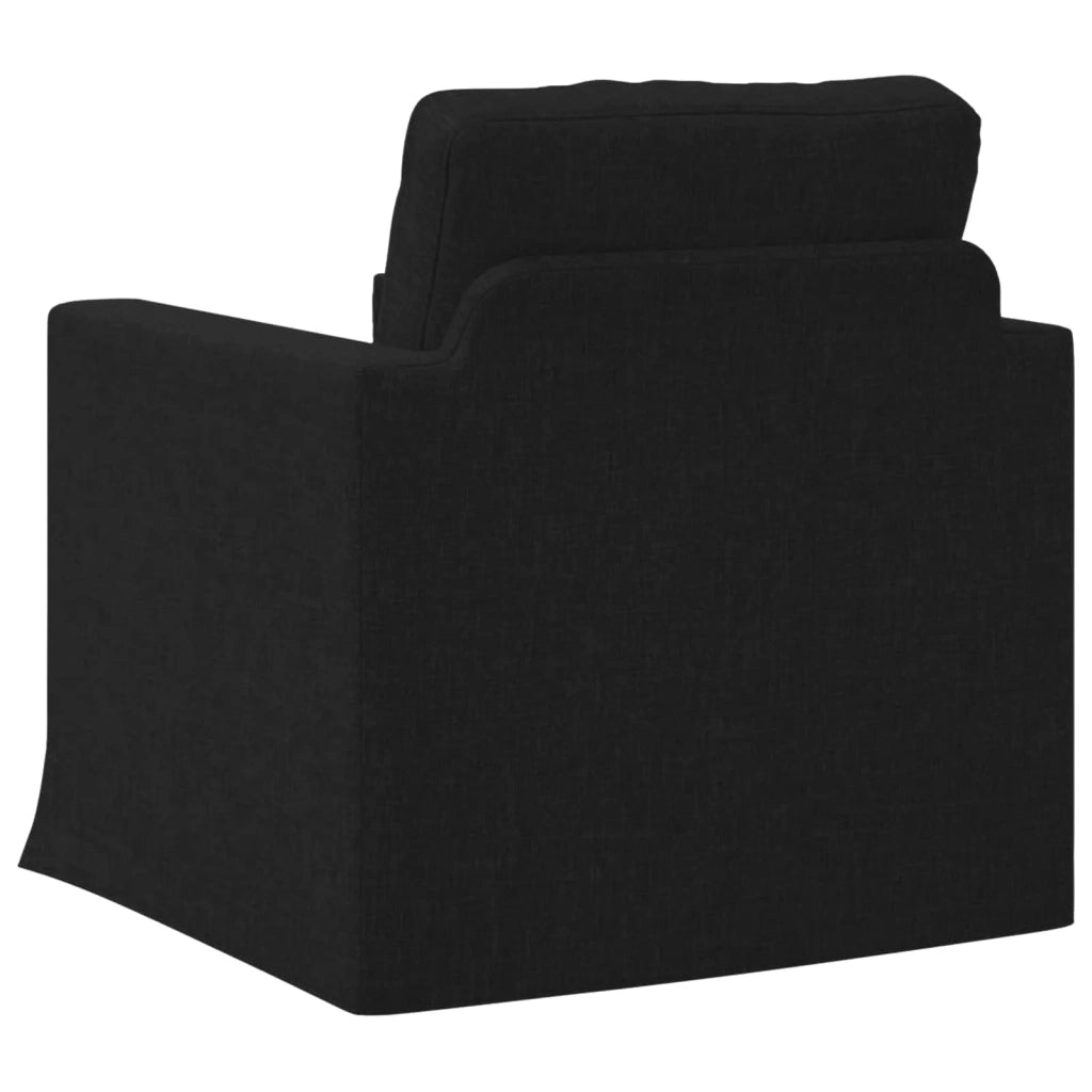 Divano | Divano da soggiorno | Sofa Nero 78 x 78 x 80 cm Tessuto