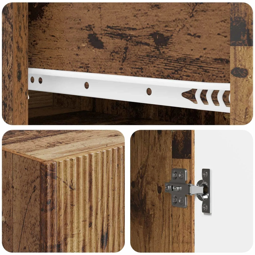 Set di armadi 2 pcs 33 x 34,5 x 90 cm Legno ingegnerizzato