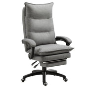 SEDIA DA UFFICIO IMBOTTITA CON 6 PUNTI MASSAGGIANTI 70 X 62X120-130 CM GRIGIO