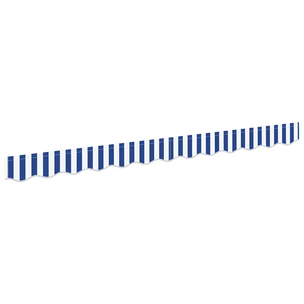Tenda a Braccio Blu e Bianco 230 x 20 cm Tela 42000666