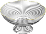Sottopiede decorativo con scarico - Contenitore per frutta per tavolo salotto - Translucido