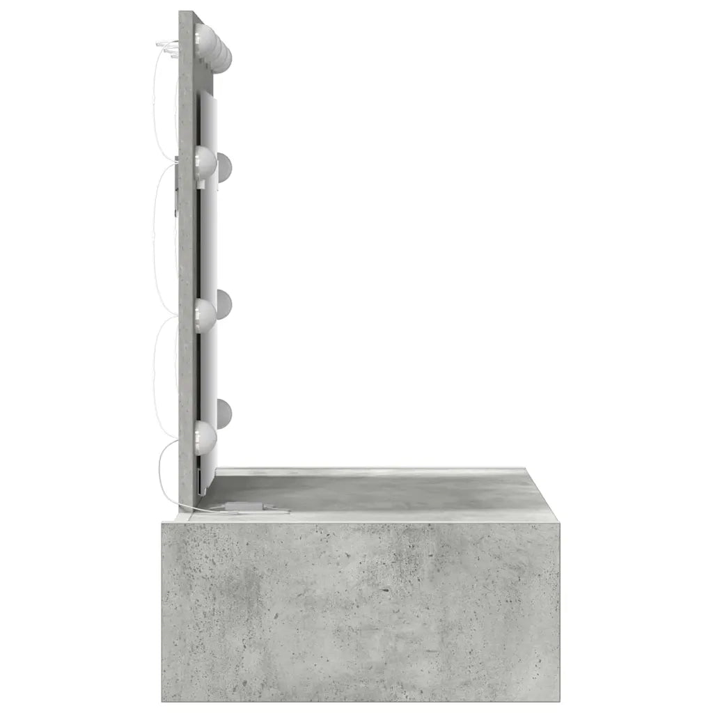 Toeletta | Tavolo da Trucco Grigio 60 x 40 x 70 cm Legno multistrato
