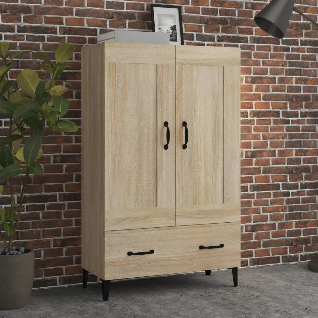 Credenza Rovere Sonoma 70x31x115 cm in Legno Multistrato 812576