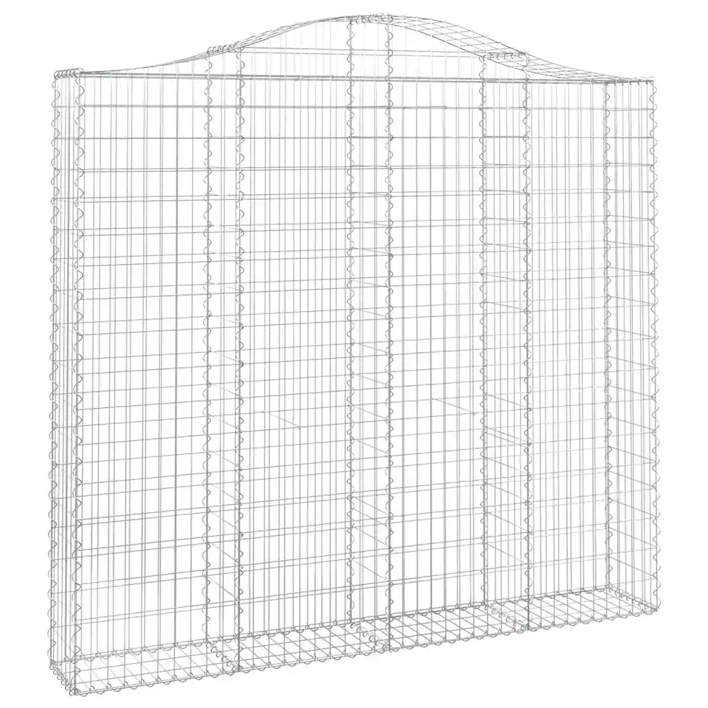Cesti Gabbioni ad Arco 3 pz 200x30x180/200 cm Ferro Zincatocod mxl 99951