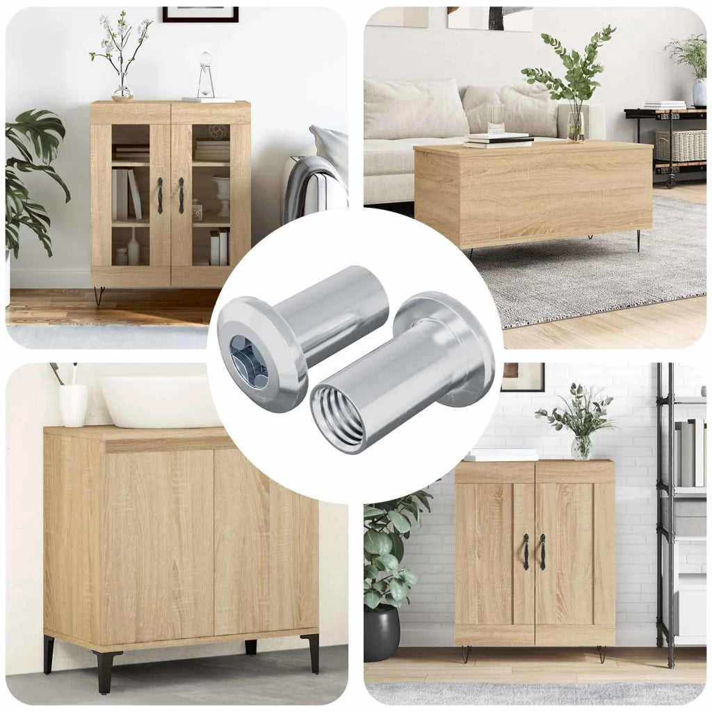 Dado a bloccaggio 2 pz Nichel M6 x 25 mm Acciaio CFW5590369