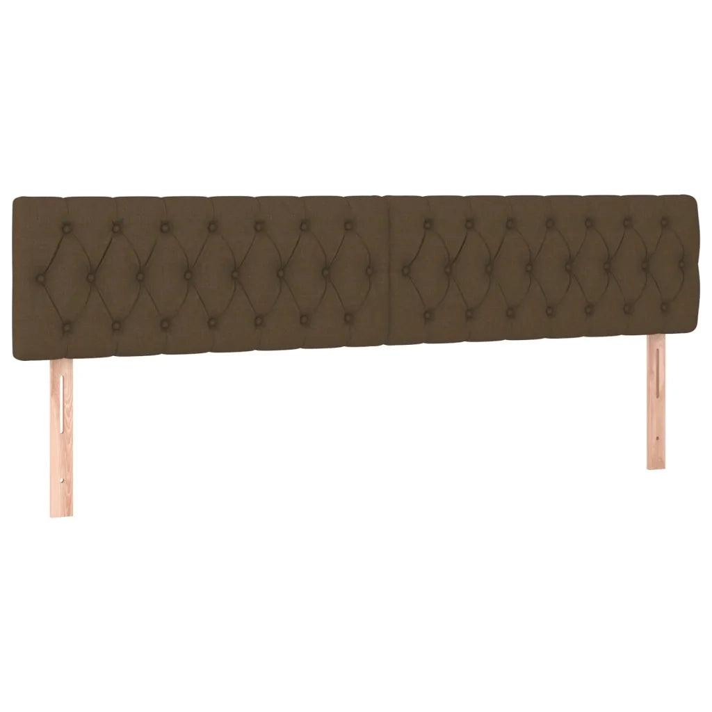 Testiera Marrone Scuro 180x7x78/88 cm in Tessuto 346371