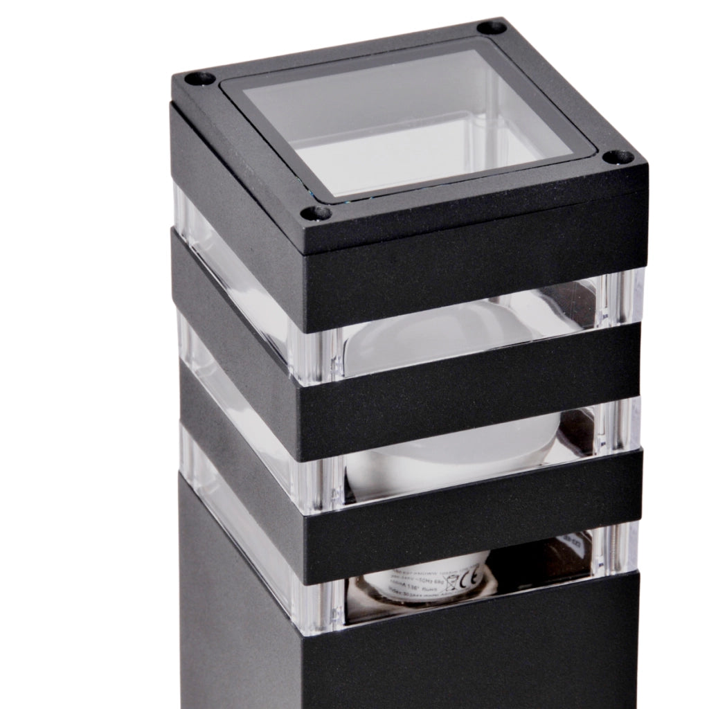 Lampada da esterno a stelo grafite 44cm E27 TEKSAS Polux