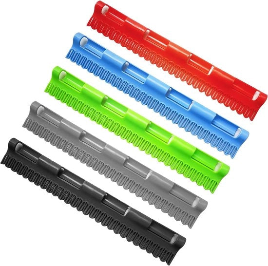 Sokkendroger multifunzionale per 5 pair - nero, grigio, rosso, verde, blu