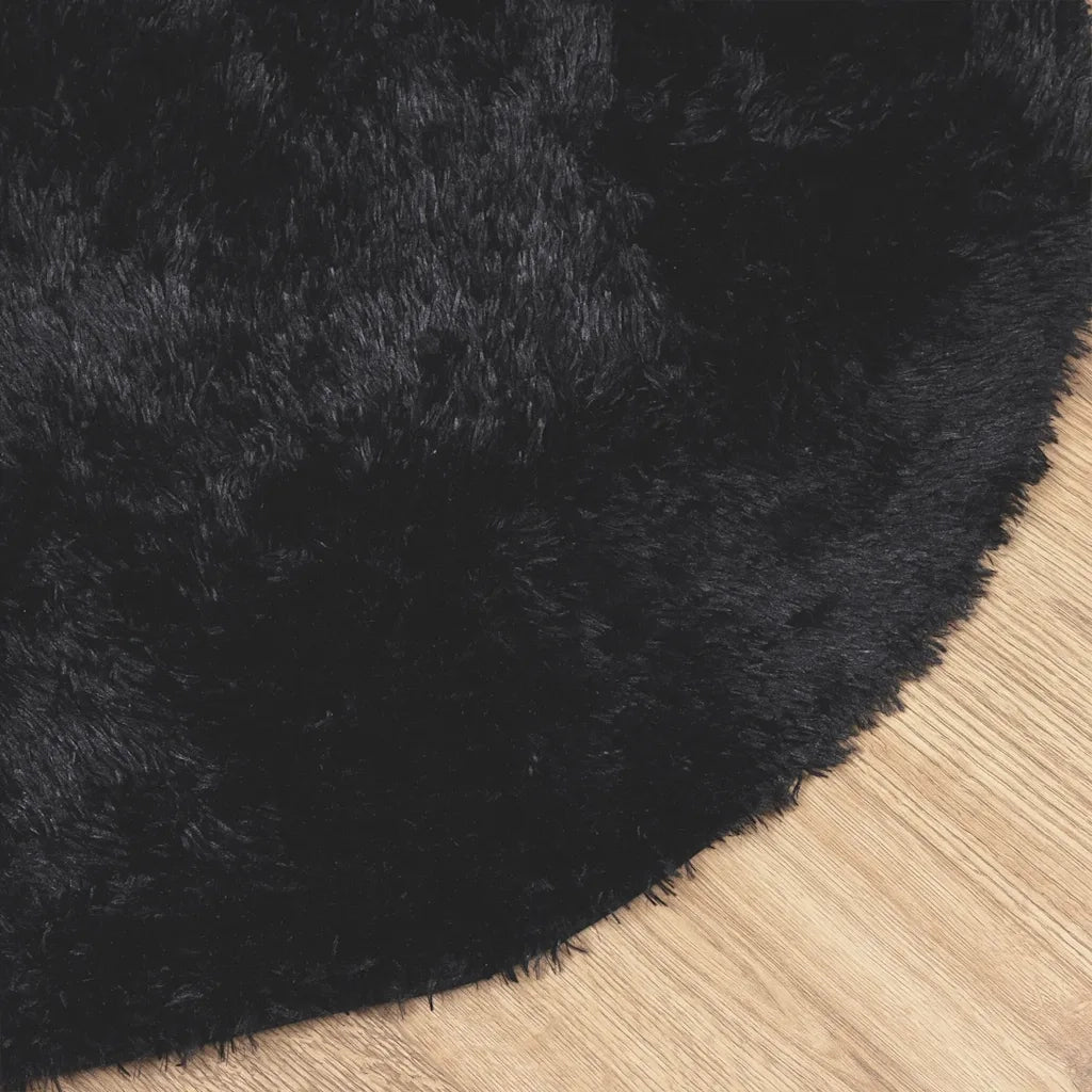 Tappeto Shaggy a Pelo Lungo NAVARRA Nero 300x200 cm poliestere 4102934