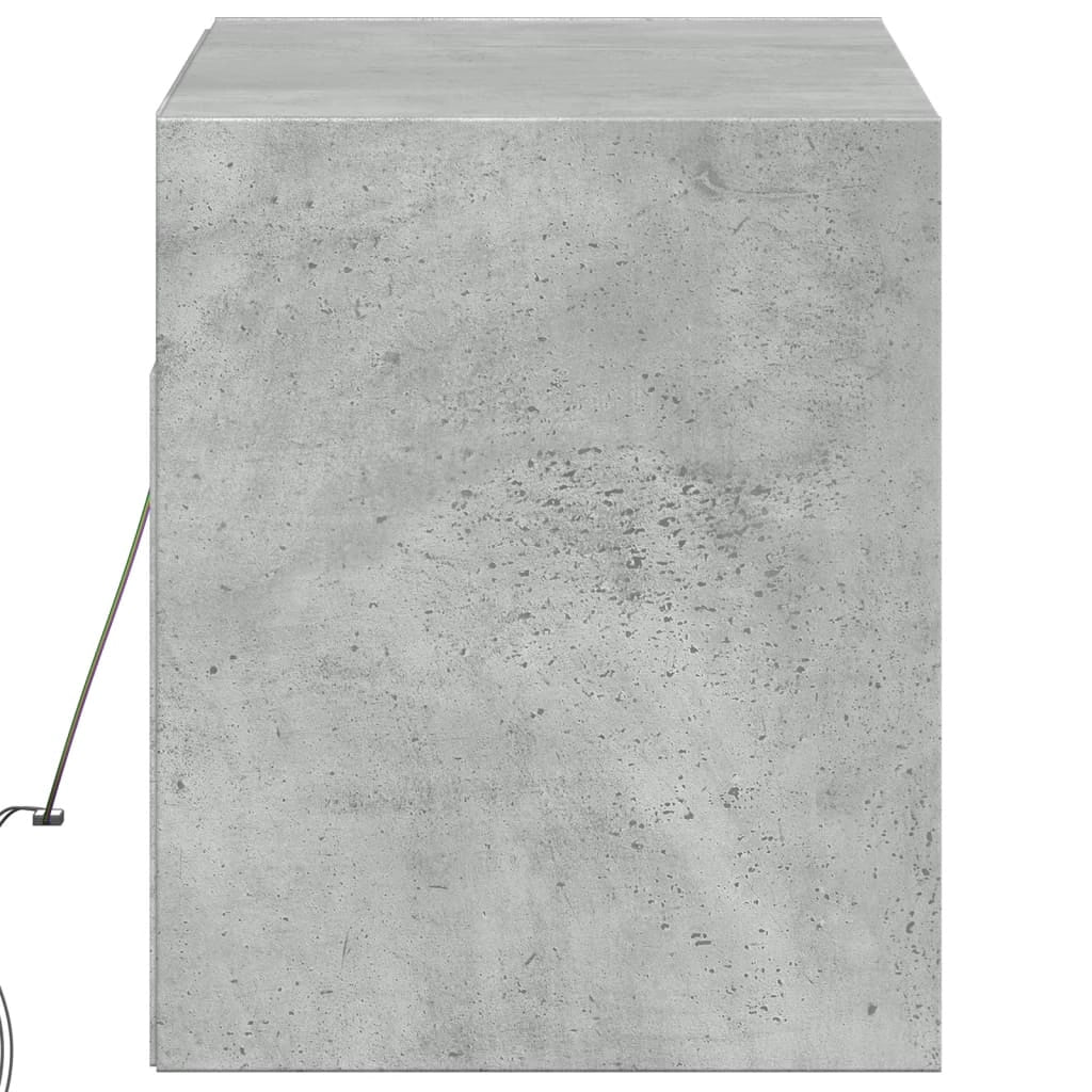Mobile TV multimediale scaffale TV credenza mobile TV sala da pranzo soggiorno camera da letto mobile da parete con luci LED 100 x 31 x 35 cm grigio 02_0027841