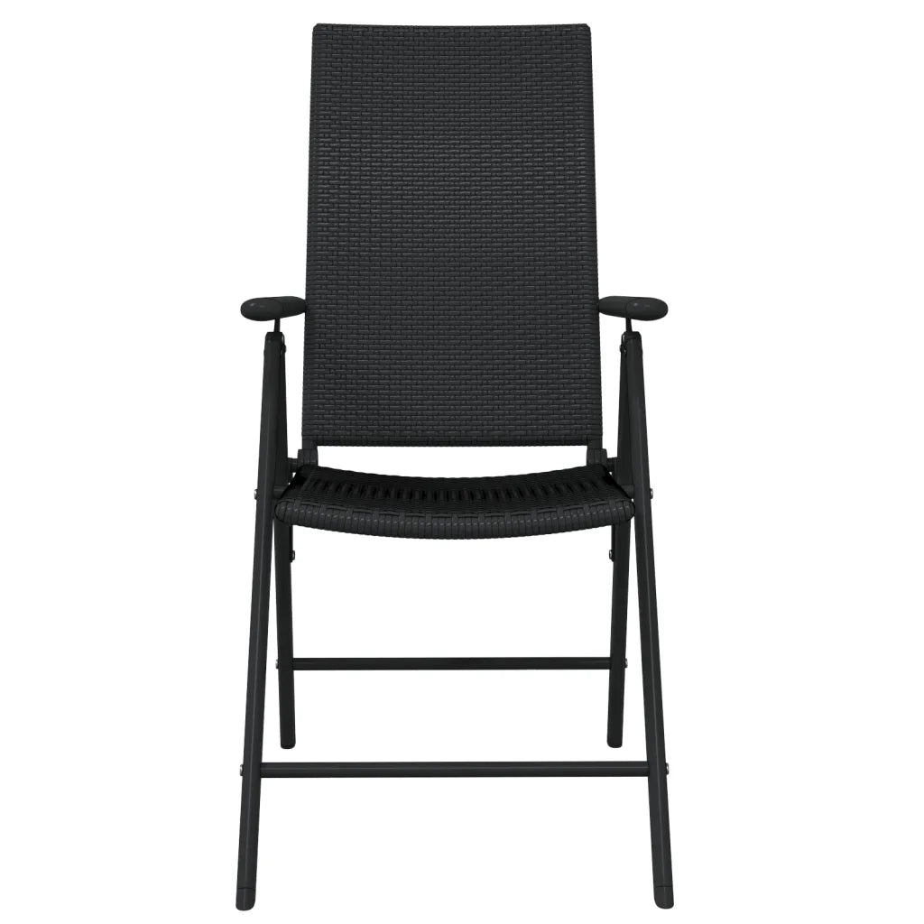 Set Mobili da Pranzo per Giardino 7 pz Nero 3099111