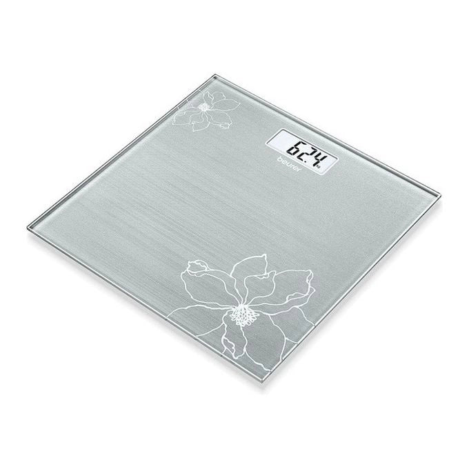 Beurer Bilancia Pesapersone Elettronica 180Kg in Vetro Nero