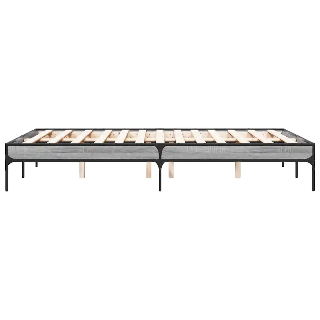 Giroletto Grigio Sonoma 120x190 cm in Legno Multistrato Metallo 845049
