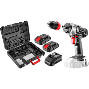 Topex 58g022-set2 trapano avvita e a batteria energy + 18v li- ds