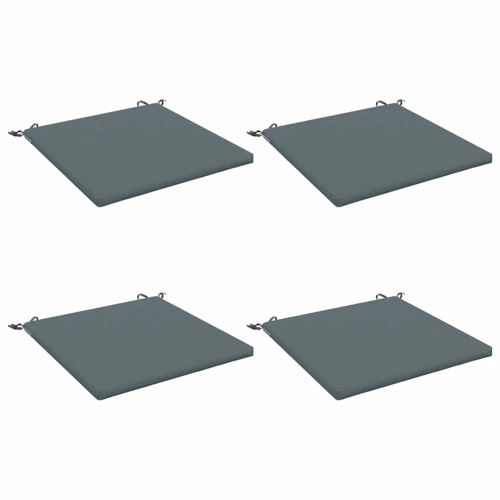 Cuscini per Sedia in 4 Pezzi SOEST 4 pz 100% Poliestere Blu 944596