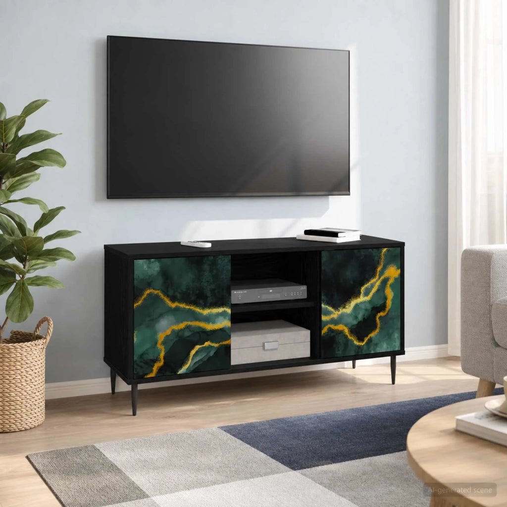 Mobile TV WIJHE 102 x 33 x 51 cm Rovere Nero 8007054