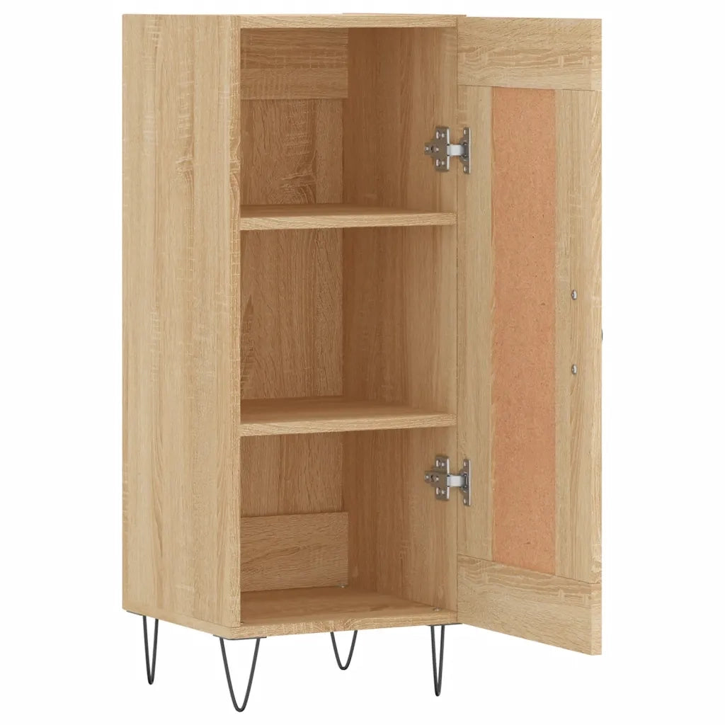 vidaXL Credenza Rovere Sonoma 34,5x34x90 cm in Legno Multistrato