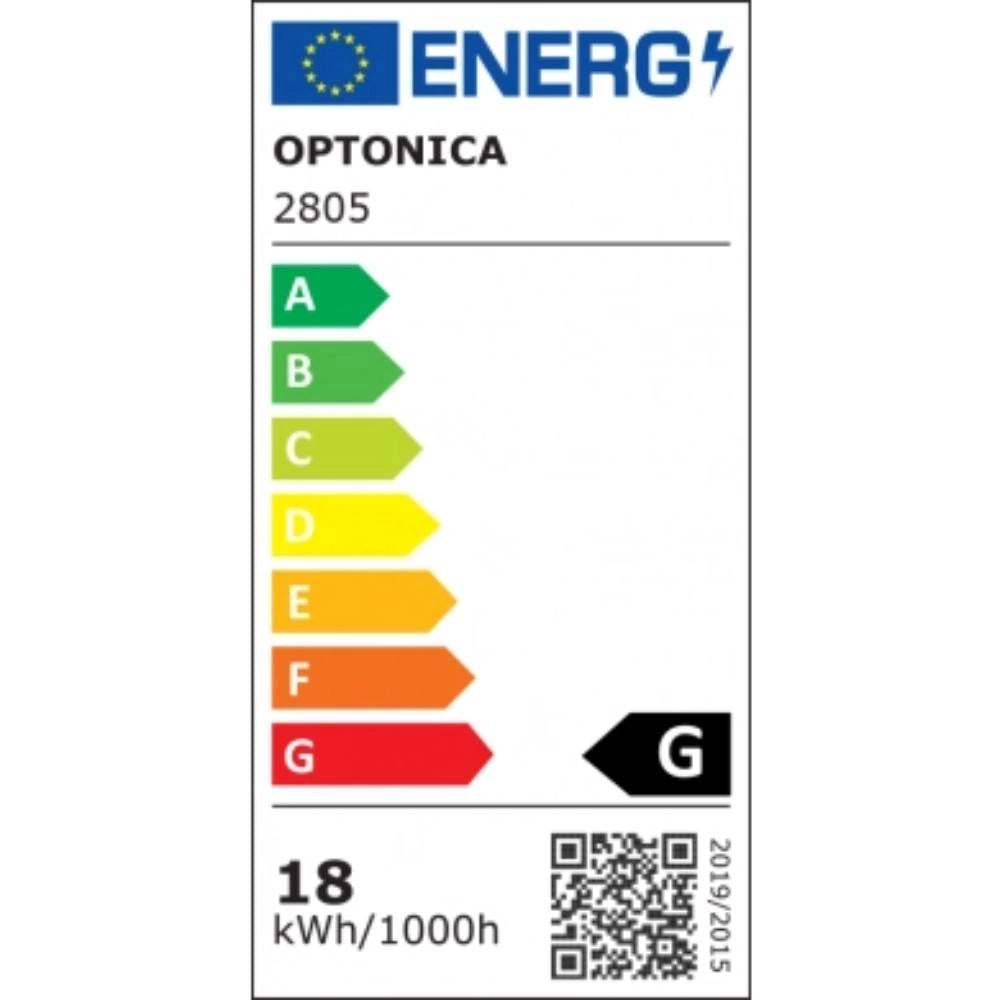 Plafoniera led tonda optonica 18w bianca con sensore di movimento