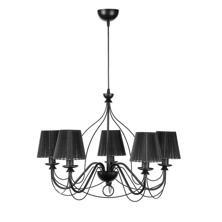 Lampadario Loris nero