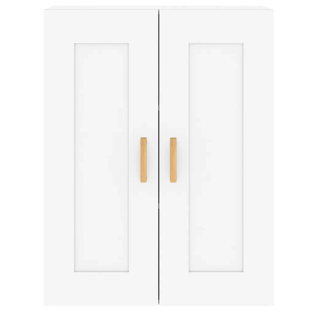 Armadietti a Parete 2 pz Bianchi in Legno Multistrato 3197977