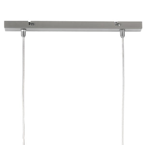 Sospensione Melone grigia 2 luci