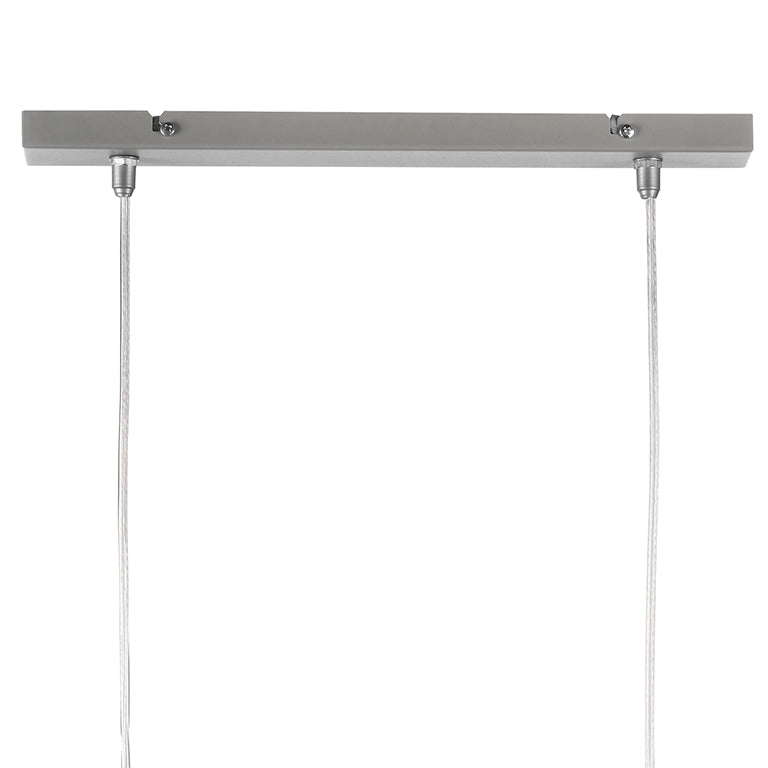 Sospensione Melone grigia 2 luci