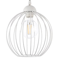 Sospensione Melone bianca 1 luce