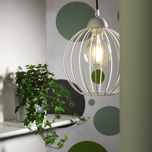 Sospensione Melone bianca 1 luce