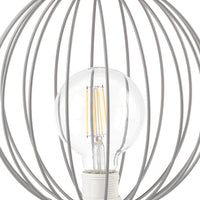 Lampada da tavolo Melone grigio