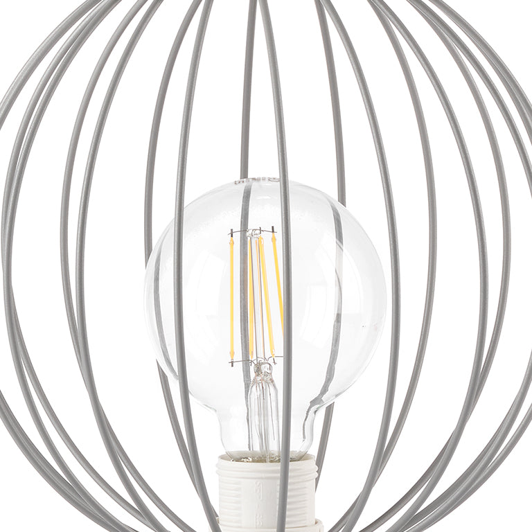 Lampada da tavolo Melone grigio