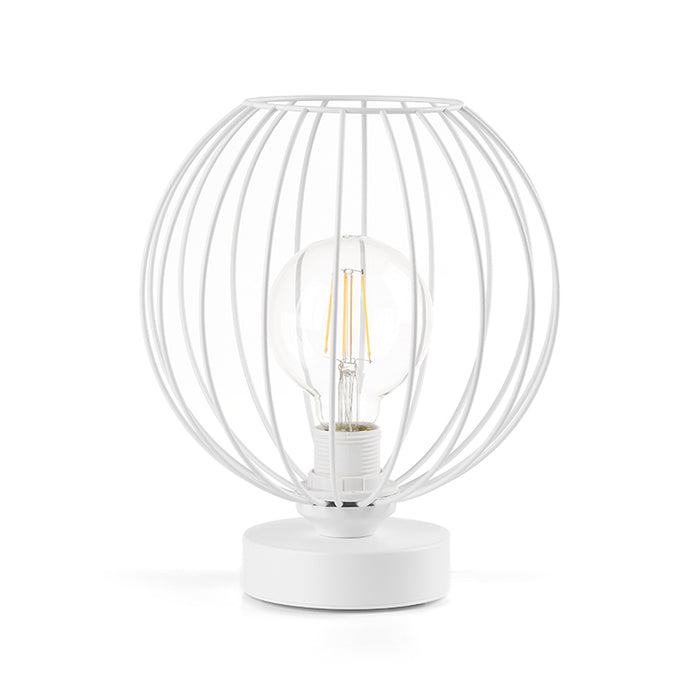 Lampada da tavolo Melone bianco