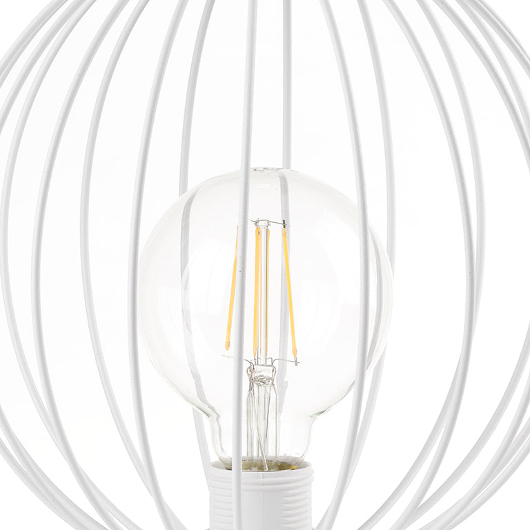 Lampada da tavolo Melone bianco