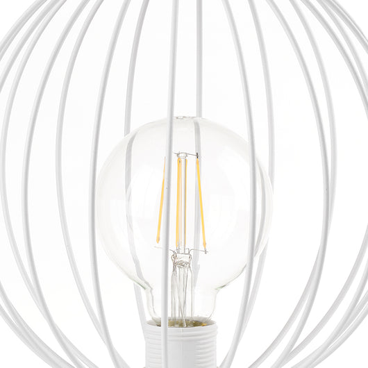 Lampada da tavolo Melone bianco