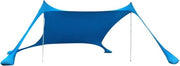 Ombrellone da giardino 210 x 150 x 170 cm - Parasole con protezione UV e sacchetto per sabbia con ancore