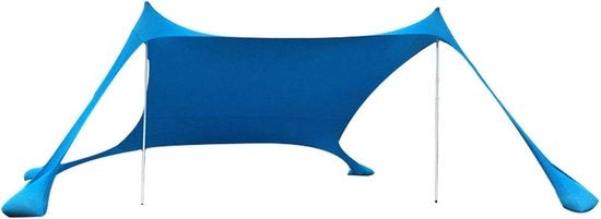 Ombrellone da giardino 210 x 150 x 170 cm - Parasole con protezione UV e sacchetto per sabbia con ancore