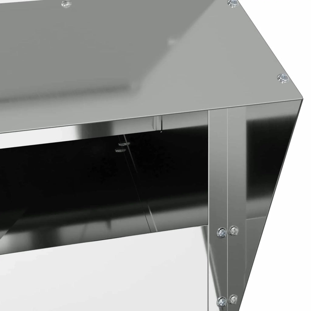 Feeder per pollo Argento 20 x 25 x 35 cm Acciaio zincato
