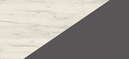 MOBILE LETTO SOPPALCO SCALETTA BAMBINI VERANA L cm236x120x190h BIANCO GRAFITE