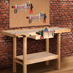 3pz Barra Magnetica Portautensili Supporto Porta Attrezzi Lavoro Coltelli 46cm